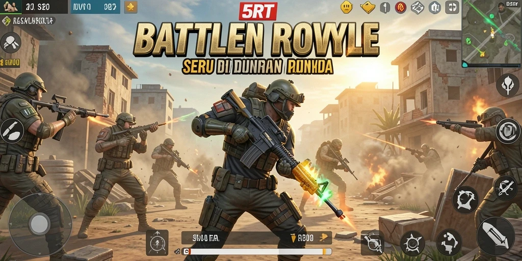 Tampilan gameplay inti 5RT yang menegangkan dan menyenangkan.