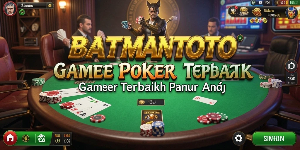 Tampilan permainan Poker BATMANTOTO yang mengasyikkan dan menegangkan.