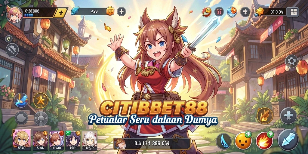 Tangkapan layar CITIBET88 menampilkan karakter Anime yang dinamis dalam pertarungan yang mendebarkan.