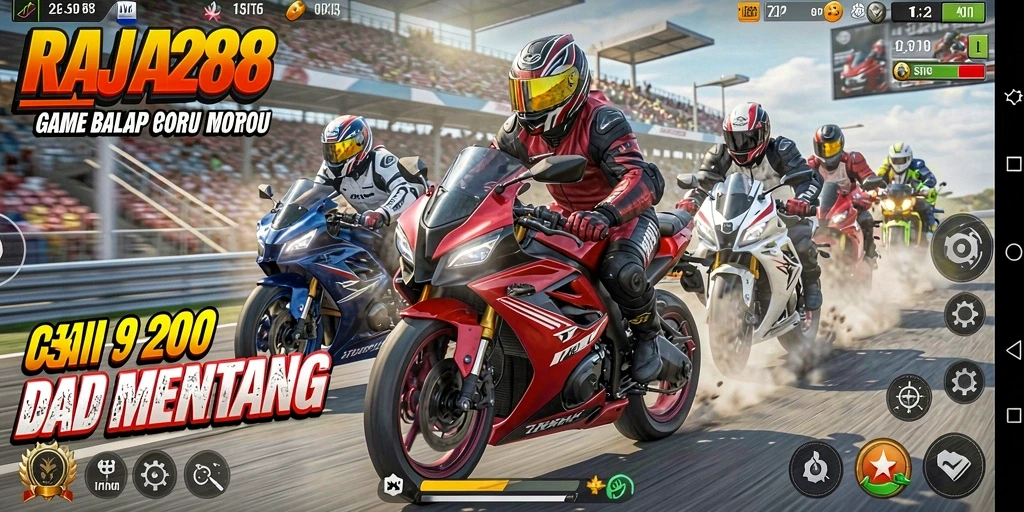 Screenshot menunjukkan keseruan balapan di RAJA288 dengan grafis yang menakjubkan.
