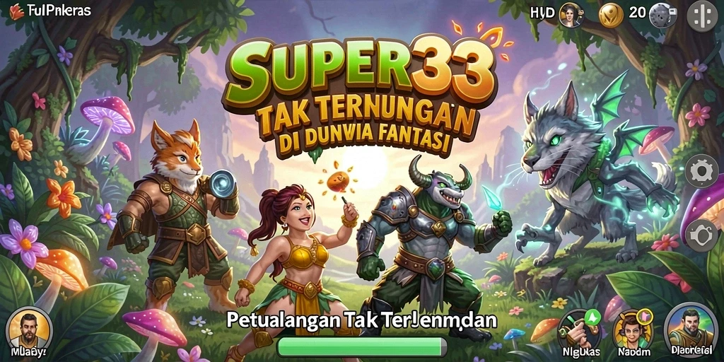 Tangkapan layar dari gameplay SUPER33 yang menampilkan aksi seru di petualangan.