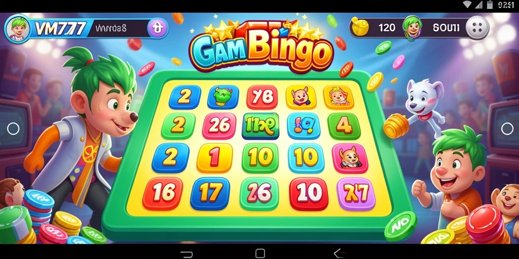 Tampilan gameplay Bingo yang seru dan menarik di VM777.